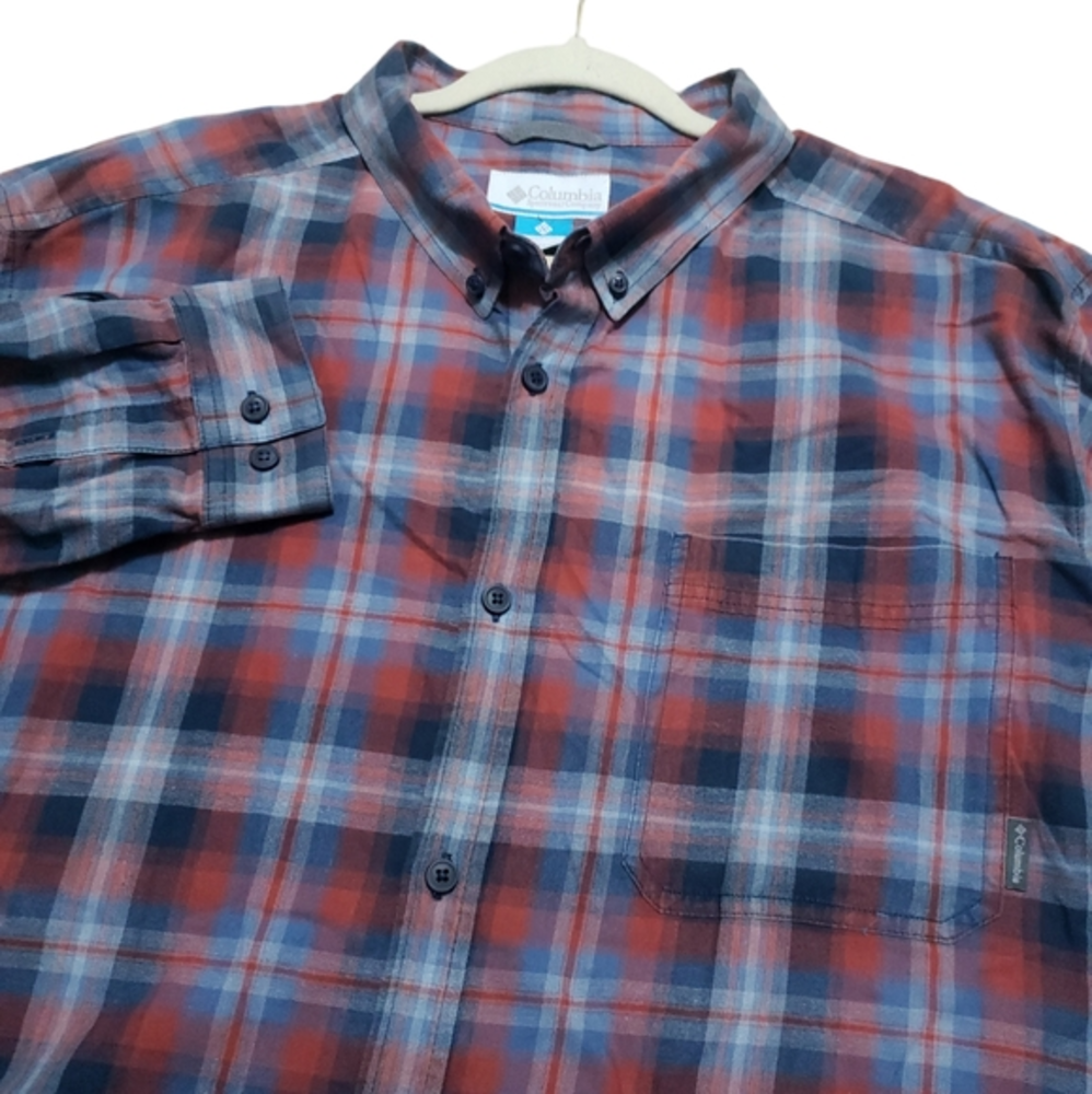 Columbia Men's Plaid Button-down Size XXL